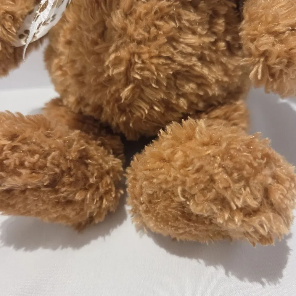 Gund Puppy Dog Plush 13039 Plush Gus Kirby Brown Patch Spot Bow 10